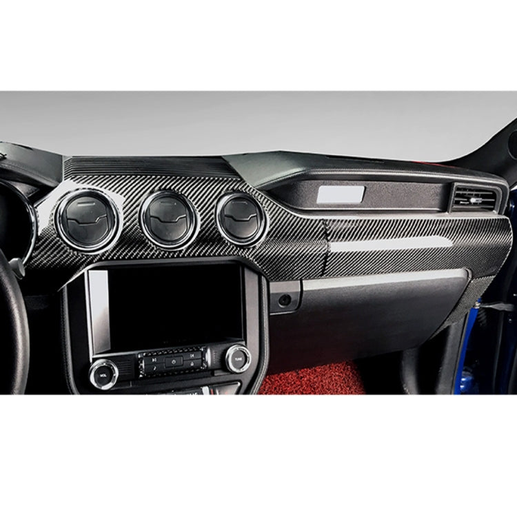 2 in 1 Car Carbon Fiber Dashboard Cover Panel Decorative Sticker for Ford Mustang - Car Interior Mouldings by PMC TechLife | Online Shopping South Africa | PMC TechLife | Buy Now Pay Later Mobicred