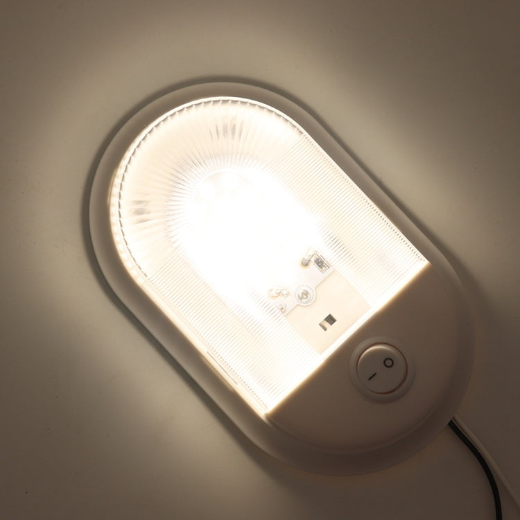 D4348 10-24V 3-3.5W 4000-4500K 280LM RV Yacht 24 PCS LED Lamps Dome Light Ceiling Lamp, with Independent Switch Control - free shipping - PMC TechLife - Order now!