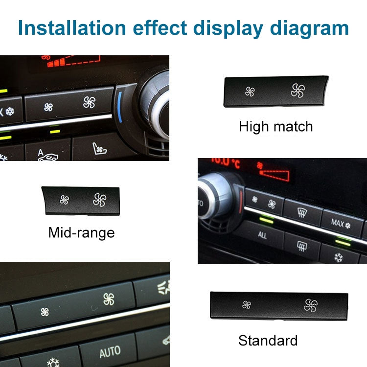 Car Wind Power Switch Air Conditioning Air Volume Button for BMW 5 Series 2011-2017 / 7 Series 2009-2015, Right Middle Configuration - Car Switches by PMC TechLife | Online Shopping South Africa | PMC TechLife | Buy Now Pay Later Mobicred