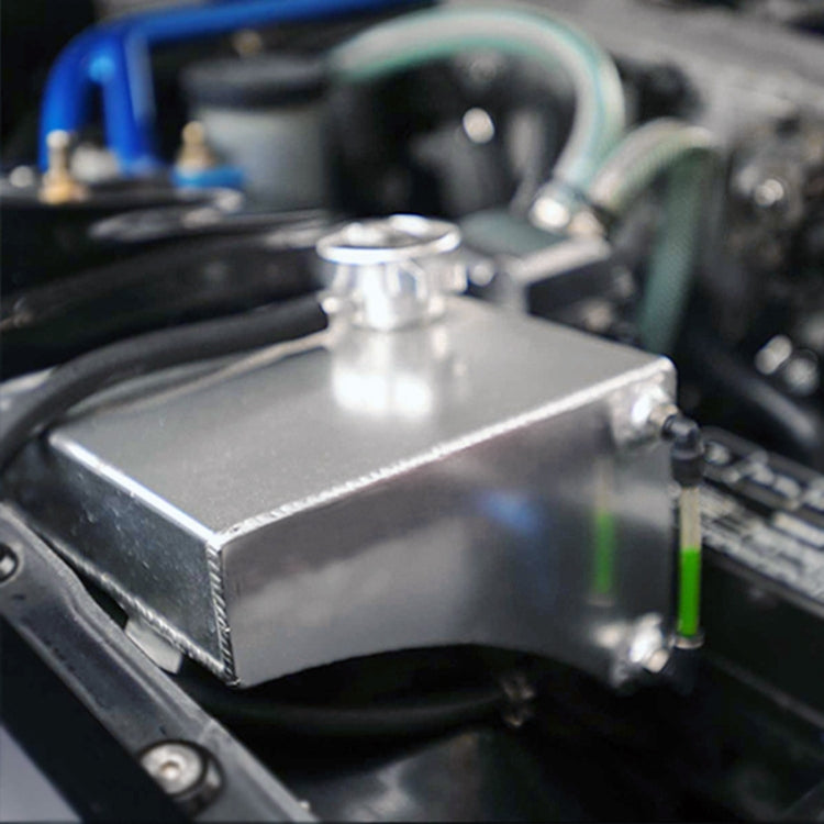 Car Modified Triangle Aluminum Alloy Cooling Water Tank Bottle Can for Nissan (Silver) - free shipping - PMC TechLife - Order now!