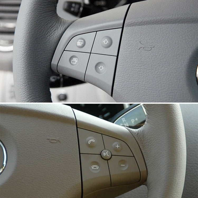 Car Right Side 5-button Steering Wheel Switch Buttons Panel 1648200110 for Mercedes-Benz W164, Left Driving (Black)