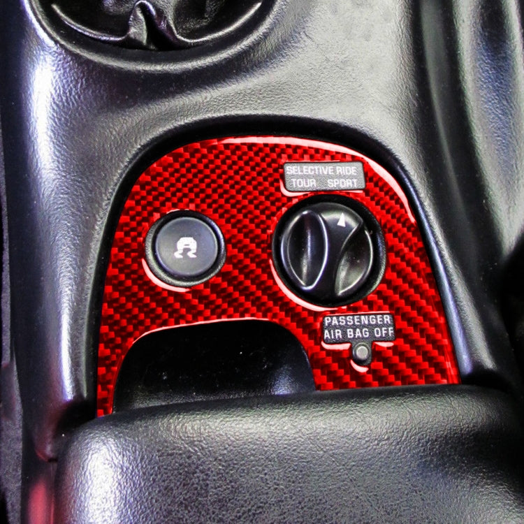 Carbon Fiber Car Traction Control Sticker for Chevrolet Corvette C5 2000-2004, Left Drive (Red) - free shipping - PMC TechLife - Order now!