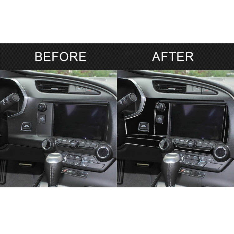 For Chevrolet Corvette C7 2014-2019 Car Central Control Decorative Sticker, Left Drive - Car Interior Mouldings by PMC TechLife | Online Shopping South Africa | PMC TechLife | Buy Now Pay Later Mobicred