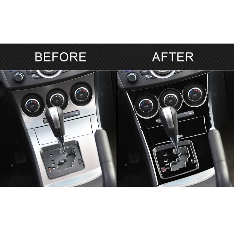 For Mazda 3 Axela 2010-2013 6 in 1 Car AC Gear Panel Set B Decorative Sticker, Left Drive - Car Interior Mouldings by PMC TechLife | Online Shopping South Africa | PMC TechLife | Buy Now Pay Later Mobicred