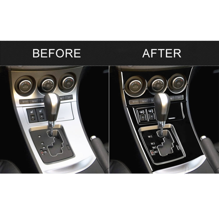 For Mazda 3 Axela 2010-2013 9 in 1 Car AC Gear Panel Set C Decorative Sticker, Left Drive - Car Interior Mouldings by PMC TechLife | Online Shopping South Africa | PMC TechLife | Buy Now Pay Later Mobicred
