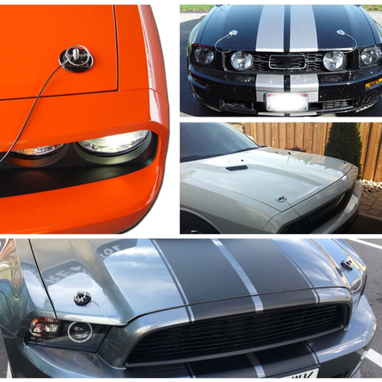 XH-6049 Car Universal Modified Racing Punch-free Aluminum Engine Hood Lock Cover(Blue) - Locks & Hasps by PMC TechLife | Online Shopping South Africa | PMC TechLife | Buy Now Pay Later Mobicred