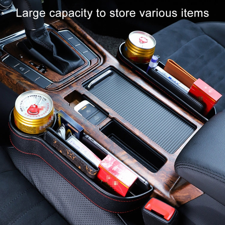 2 PCS Car Multi-functional Console Box Cup Holder Seat Gap Side Storage Box (Black) - Stowing Tidying by PMC TechLife | Online Shopping South Africa | PMC TechLife | Buy Now Pay Later Mobicred