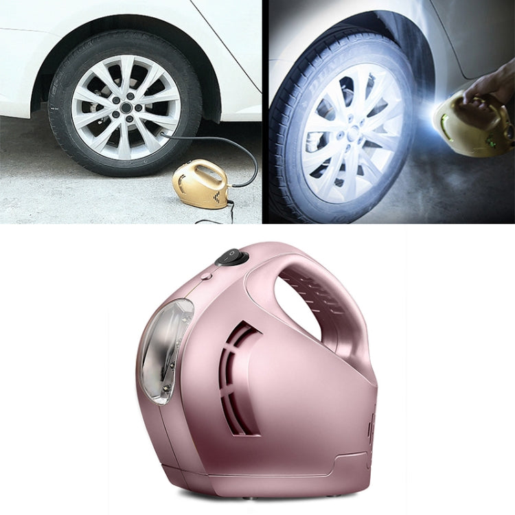 DC 12V 100W Four In One Portable Car Tire Pump Inflatable Pump(Rose Gold)