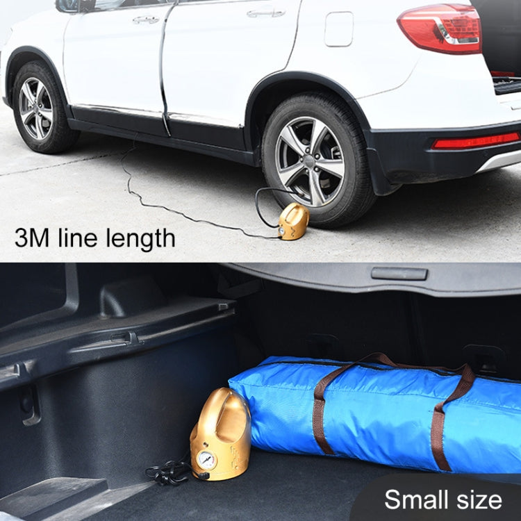 DC 12V 100W Four In One Portable Car Tire Pump Inflatable Pump(Rose Gold)
