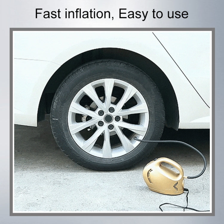 DC 12V 100W Four In One Portable Car Tire Pump Inflatable Pump(White)