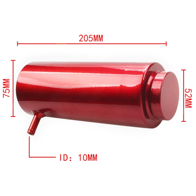 Car Universal Modified Aluminum Alloy Cooling Water Tank Bottle Can, Capacity: 800ML (Black)