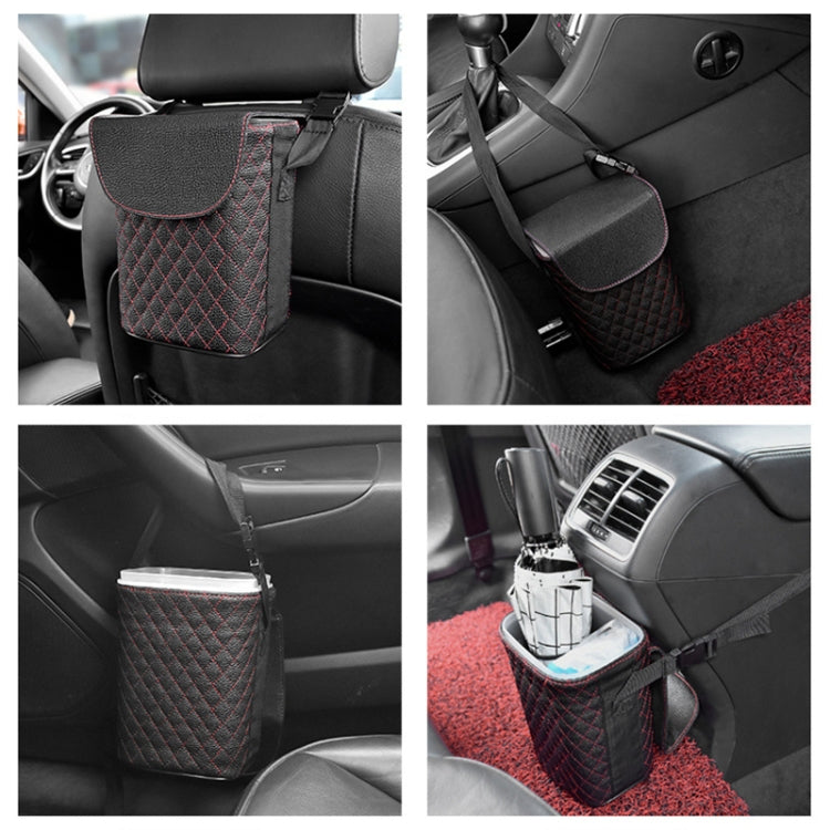 Car Back Seat Hook Garbage Can Car Storage Box (Black) - Seat Accessories by PMC Jewellery | Online Shopping South Africa | PMC Jewellery | Buy Now Pay Later Mobicred