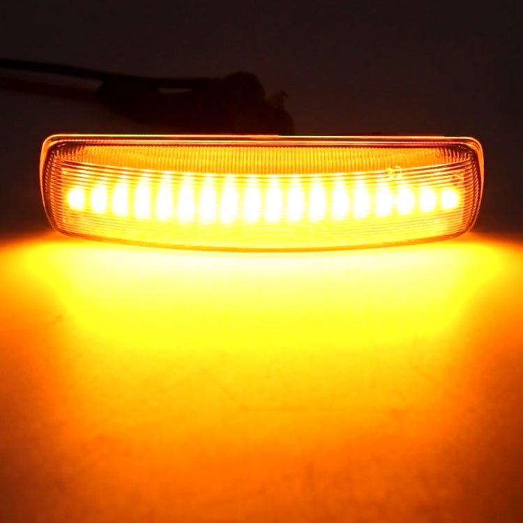 2 PCS DC12V / 3W Car LED Dynamic Blinker Side Lights Flowing Water Turn Signal Light for Land Rover, Amber Light (Transparent) - Arrow Turn Lights by PMC TechLife | Online Shopping South Africa | PMC TechLife | Buy Now Pay Later Mobicred