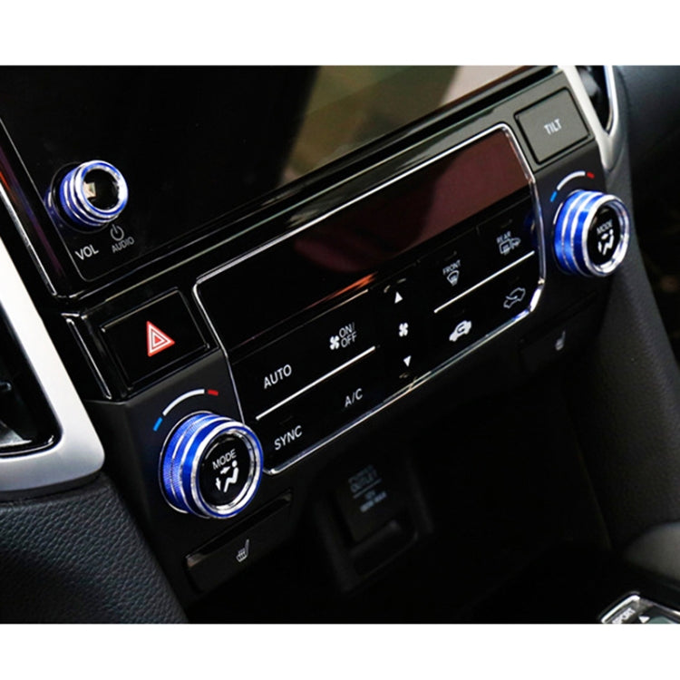 3 PCS Car Metal Air Conditioner Knob Case for Honda AVANCIER / URV (Blue) - free shipping - PMC TechLife - Order now!