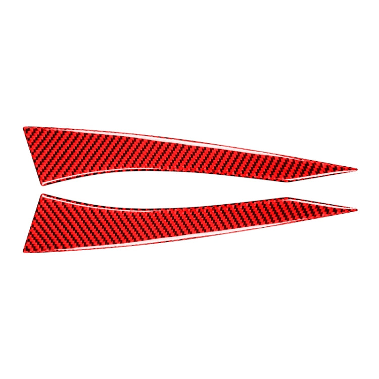 Car Carbon Fiber Rearview Mirror Anti-collision Strip for Subaru BRZ / Toyota 86 2013-2017, Left and Right Drive Universal (Red)