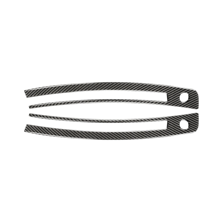 Car Carbon Fiber Central Control Instrument Air Outlet Decorative Sticker for Subaru BRZ / Toyota 86 2013-2020, Left and Right Drive Universal (Black)