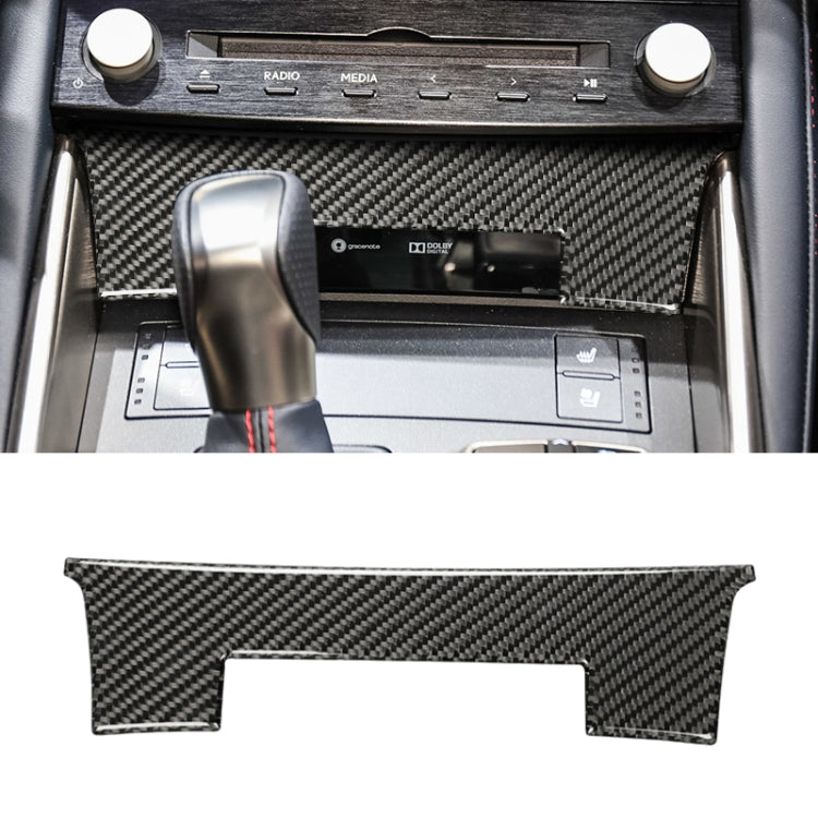 Car Carbon Fiber Central Control Panel Decorative Sticker for Lexus IS250 2013-, Left Drive A Style