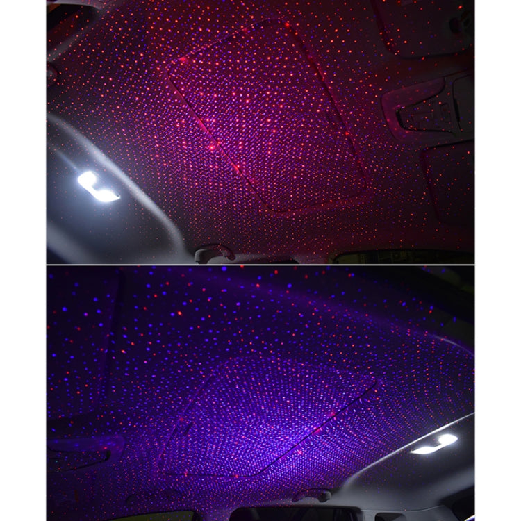 C208 5V 0.1W IPX4 USB Car Rotating Star Lights Red Blue Starry Sky Atmosphere Lamp - Atmosphere lights by PMC TechLife | Online Shopping South Africa | PMC TechLife | Buy Now Pay Later Mobicred