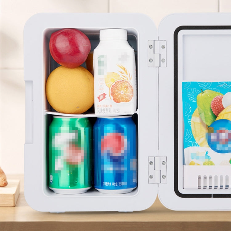 8L 37-48W Car / Home Mini Refrigerator, EU Plug(Pink) - Refrigerators by PMC TechLife | Online Shopping South Africa | PMC TechLife | Buy Now Pay Later Mobicred