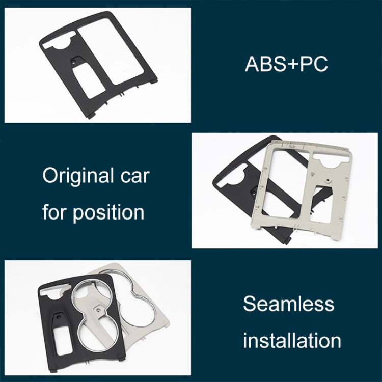 Car Central Control Storage Box Square Cover 2046800107 for Mercedes-Benz C-Class W204 2007-2014, Left Driving(Black)
