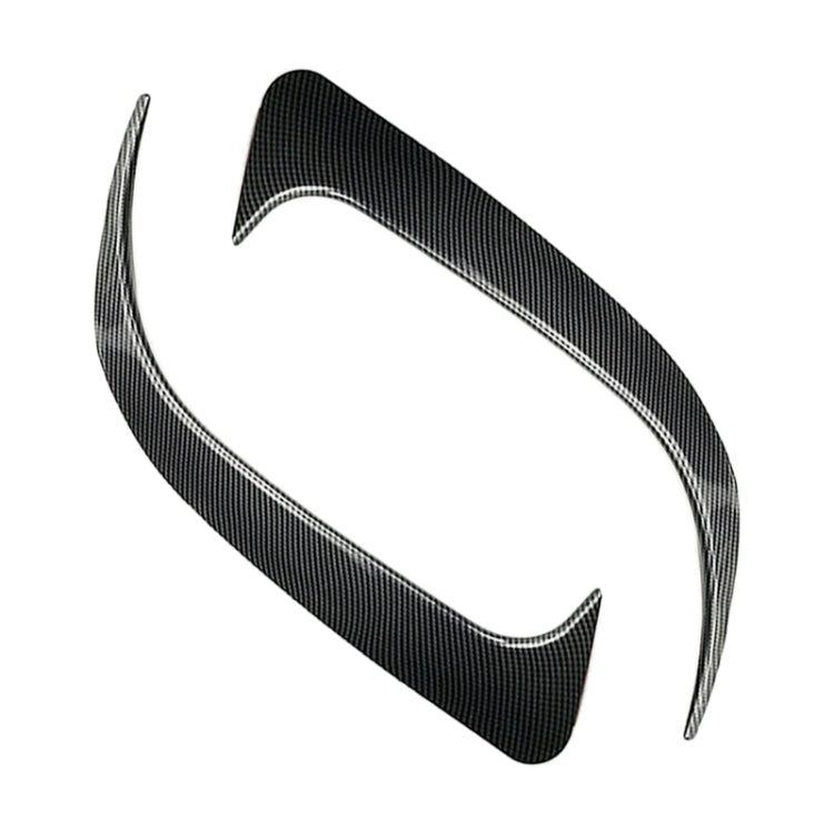 Car Rear Bumper Wind Knife Blade Decoration Sticker for Mercedes-Benz CLA200/220/250/260 (Carbon Fiber Black)