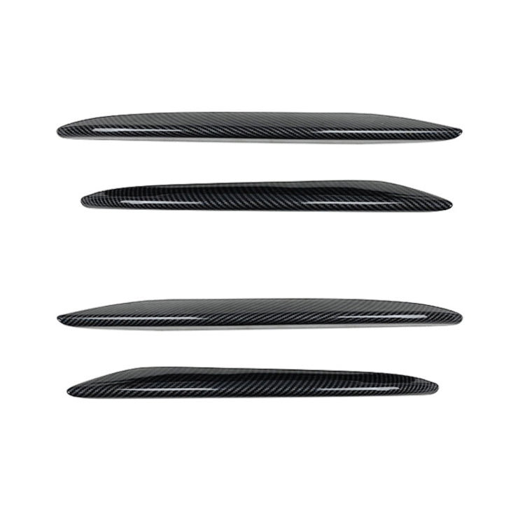 Car Front Bumper AMG Air Inlet Grille Decoration Sticker Strip for Mercedes-Benz E Class W213 2016-2020/E200/E260/E300 (Carbon Fiber Black)