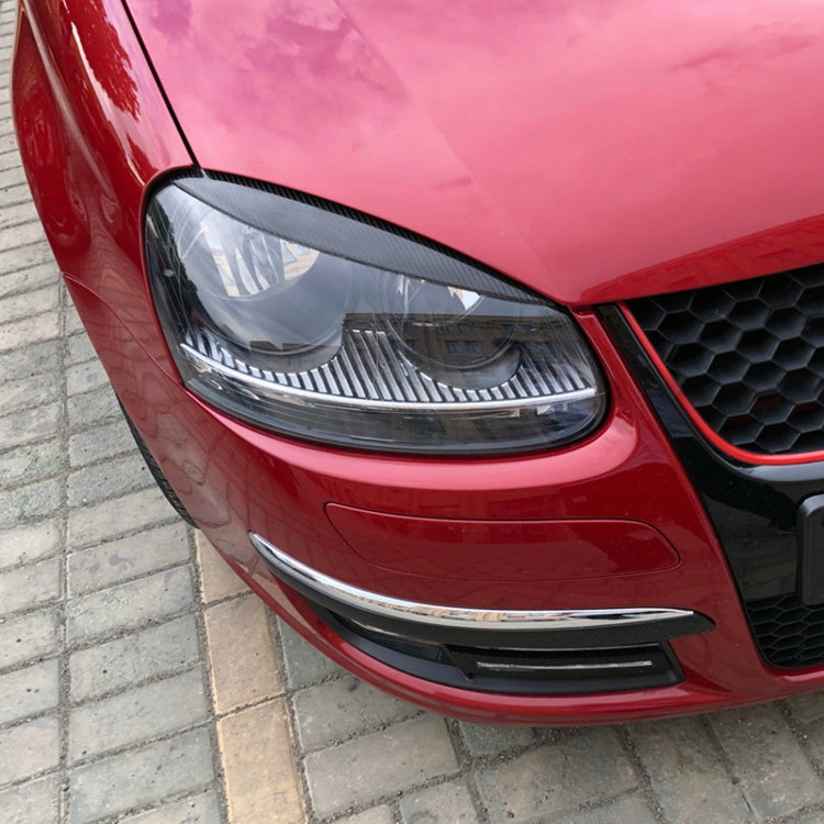 Car Headlight Eyebrow Decoration Sticker for Volkswagen Golf 5 (Carbon Fiber Black) - Lamp Decoration by PMC TechLife | Online Shopping South Africa | PMC TechLife | Buy Now Pay Later Mobicred