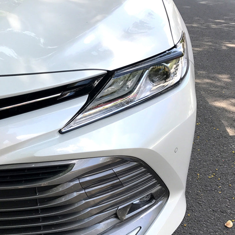 Car Headlight Eyebrow Decoration Sticker for Toyota Camry 2018+ (Carbon Fiber Black) - Lamp Decoration by PMC TechLife | Online Shopping South Africa | PMC TechLife | Buy Now Pay Later Mobicred
