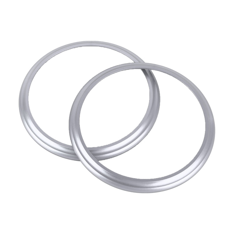 2 PCS Car Air Conditioner Air Outlet Decorative Ring for Subaru BRZ Outback / Toyota 86(Silver)