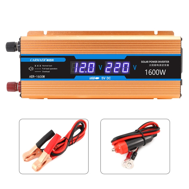 Carmaer Modified Sine Wave 24V to 220V 1600W Car Multi-function Double Digital Display Inverter Household Power Converter - Modified Square Wave by PMC Jewellery | Online Shopping South Africa | PMC Jewellery | Buy Now Pay Later Mobicred