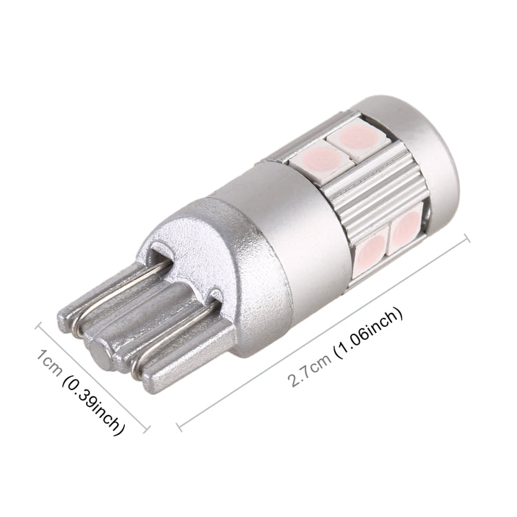 4 PCS T10 DC12V / 2W Car Clearance Light 9LEDs SMD-3030 Lamp Beads (Pink Light)