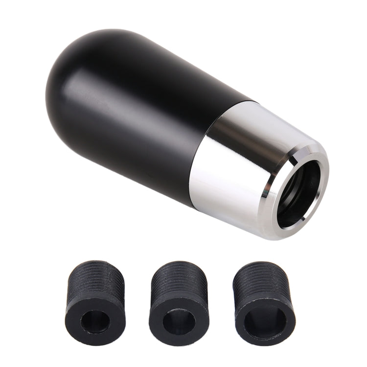 Universal Car Small Ellipsoid Resin + Carbon Fiber Metal Gear Shift Knob (Black) - Shift Knob by PMC TechLife | Online Shopping South Africa | PMC TechLife | Buy Now Pay Later Mobicred