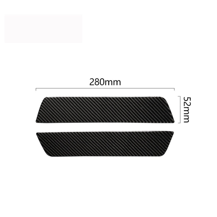 2 PCS Carbon Fiber Car Back Door Threshold Decorative Sticker for Tesla Model 3 - Decorative Sticker by PMC TechLife | Online Shopping South Africa | PMC TechLife | Buy Now Pay Later Mobicred