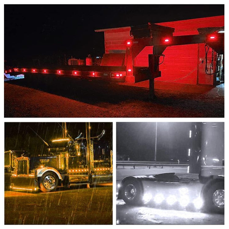 5 PCS MK-327 Car / Truck 3LEDs Side Marker Indicator Light Tail Light (Red Light) - Clearance Lights by PMC TechLife | Online Shopping South Africa | PMC TechLife | Buy Now Pay Later Mobicred