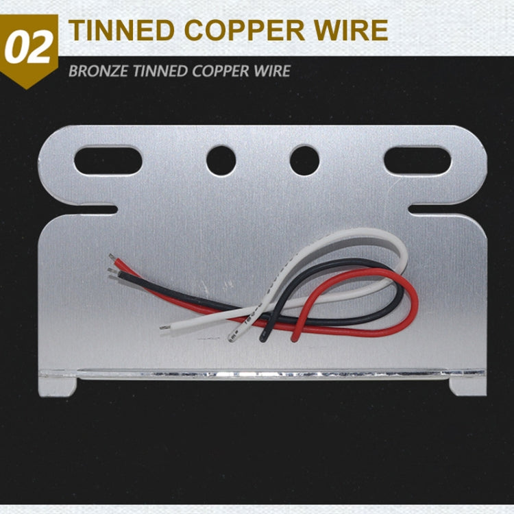 10 PCS ZS-7009 DC24V Water-resistant Car / Truck Side Marker Indicator Lights Bulb Lamp(White Light)