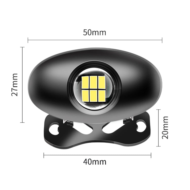 Car Adjustable LED Super Bright Flashing Reversing Light (Black)