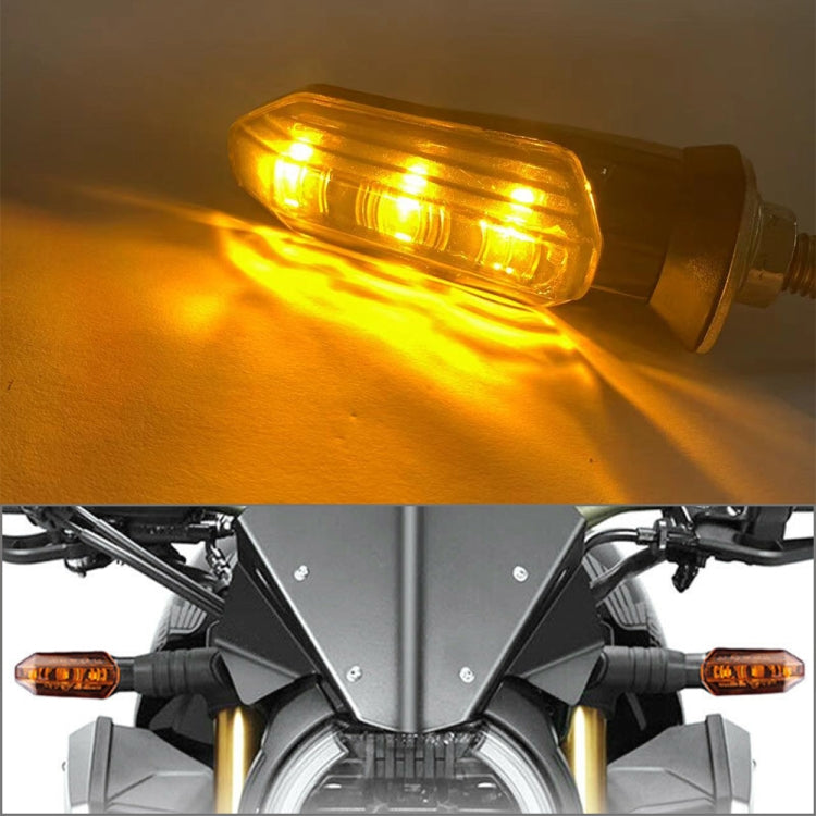 4 PCS MK-200 3LED Highlight Motorcycle Turn Signal Light (Yellow)
