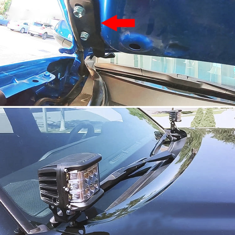 T-010B Car Hood A-pillar Spotlight Mounting Bracket for Toyota Tacoma 2016-2020 - Car Light Accessories by PMC TechLife | Online Shopping South Africa | PMC TechLife | Buy Now Pay Later Mobicred