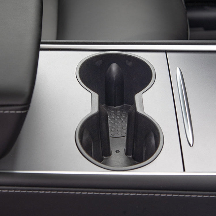SHUNWEI SD-1054 Car Water Cup Holder for Tesla Model 3 / Y 2021-2022(Grey) - free shipping - PMC Jewellery - Order now!
