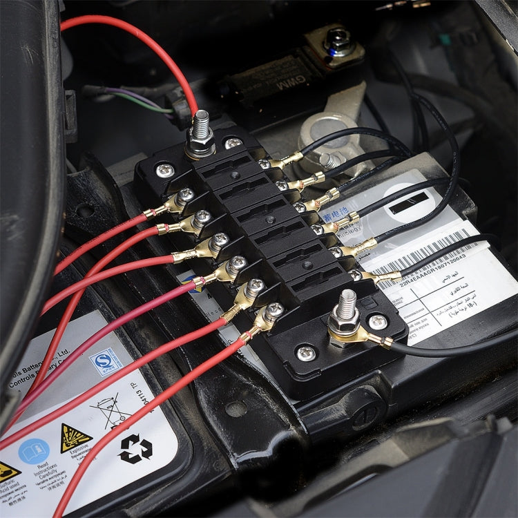 CS-978A1 FB1901 1 In 6 Out Independent Positive Negative Fuse Box without Fuse Piece for Auto Car Truck Boat - free shipping - PMC TechLife - Order now!