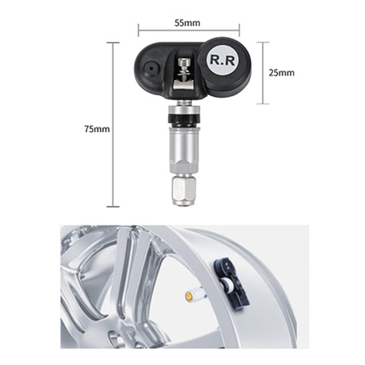 Car High Precision Solar Charging Tire Pressure Monitoring System TPMS, Built-in Voice Sensor - free shipping - PMC Jewellery - Order now!