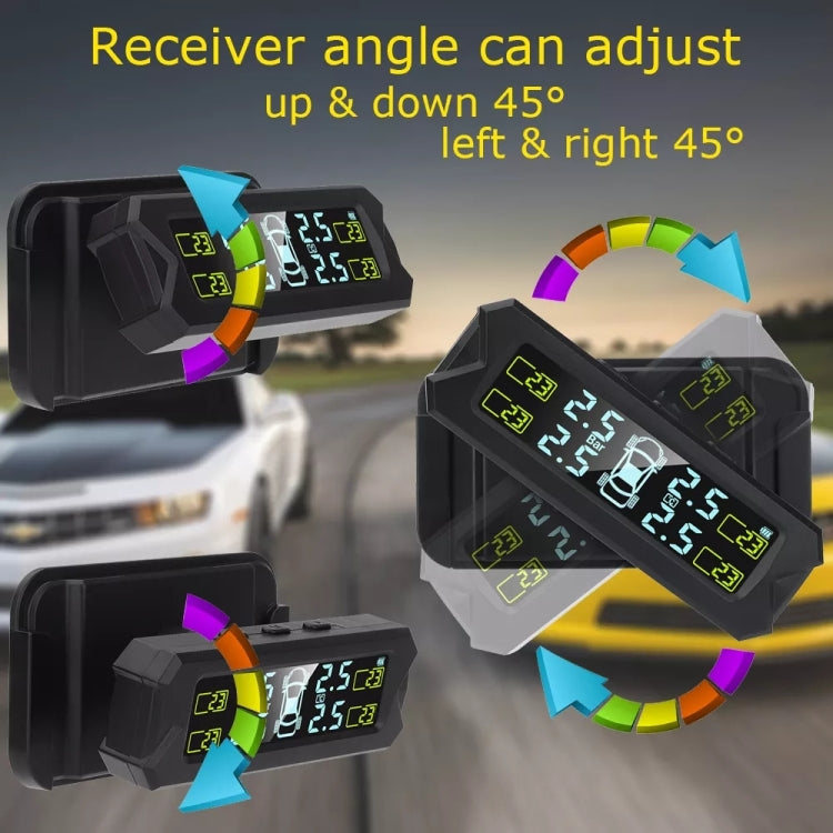Car High Precision Solar Charging Tire Pressure Monitoring System TPMS, Built-in Voice Sensor - free shipping - PMC Jewellery - Order now!