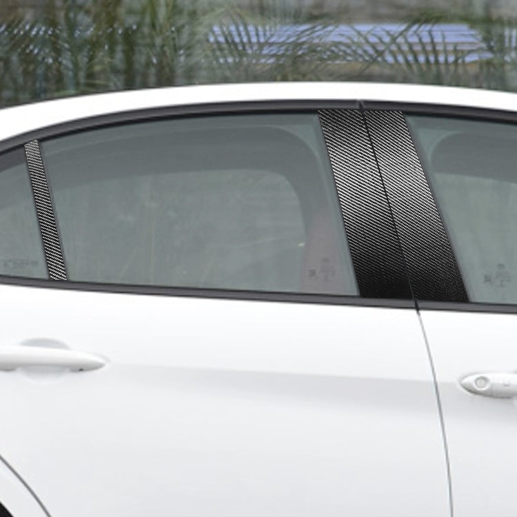For Alfa Romeo Giulia Carbon Fiber Car B / C / Middle Pillar Door Window Decorative Sticker,Left and Right Drive Universal - Decorative Strip by PMC TechLife | Online Shopping South Africa | PMC TechLife | Buy Now Pay Later Mobicred