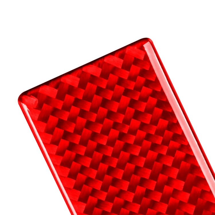 2 PCS Set for Honda CRV 2007-2011 Carbon Fiber Car Glove Box Opening Frame Decorative Sticker, Right Drive (Red)
