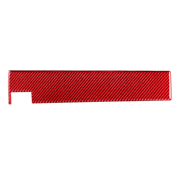 For Honda CRV 2007-2011 Carbon Fiber Car Co-pilot Glove Box Panel Decorative Sticker,Left Drive (Red)