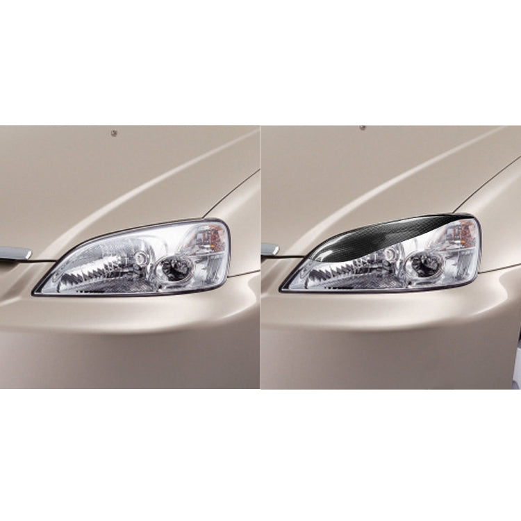 2 PCS / Set Carbon Fiber Car Lamp Eyebrow Decorative Sticker for Honda Civic 1999-1900, Drop Glue Version - Lamp Decoration by PMC TechLife | Online Shopping South Africa | PMC TechLife | Buy Now Pay Later Mobicred