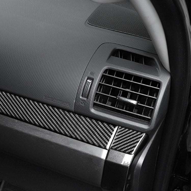 4 PCS / Set Carbon Fiber Car Center Console Decorative Sticker for Toyota 4Runner 2010-2020, Suitable for Left Driving - Car Interior Mouldings by PMC TechLife | Online Shopping South Africa | PMC TechLife | Buy Now Pay Later Mobicred