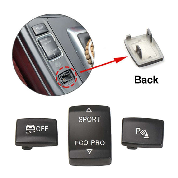 For BMW 3 Series Left Driving Car Central Control Multi-function Sport Button 6131 9252 912(Red)
