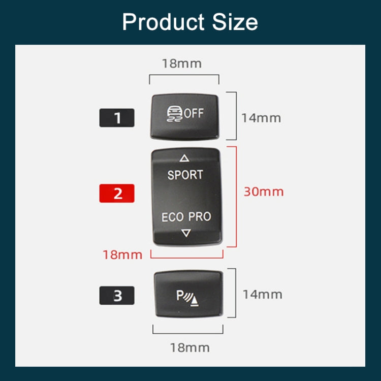 For BMW 3 Series Left Driving Car Central Control Multi-function Sport Button 6131 9252 912(Black)