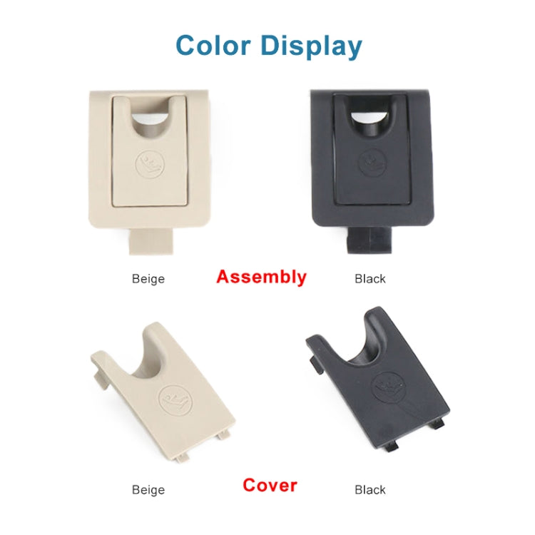 For Toyota Camry 2017- Car Rear Child ISOFIX Switch Seat Safety Cover Assembly 2059200513 (Black)
